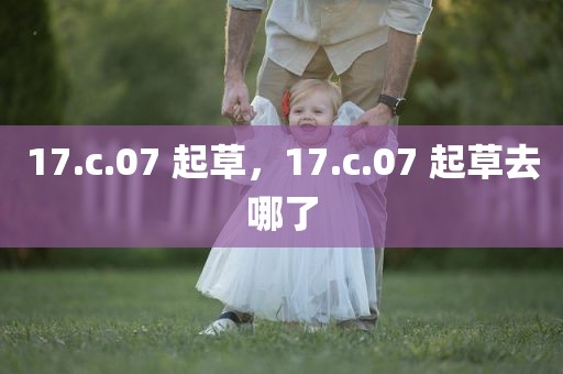 17.c.07 起草，17.c.07 起草去哪了
