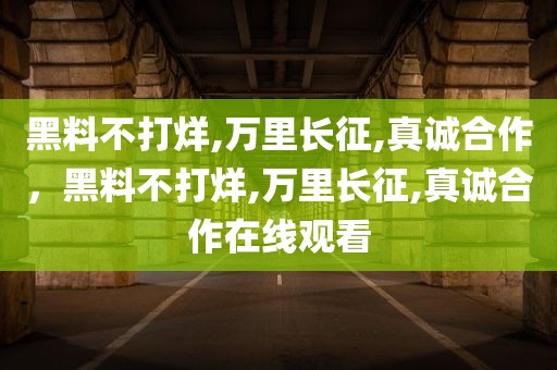 黑料不打烊,万里长征,真诚合作，黑料不打烊,万里长征,真诚合作在线观看