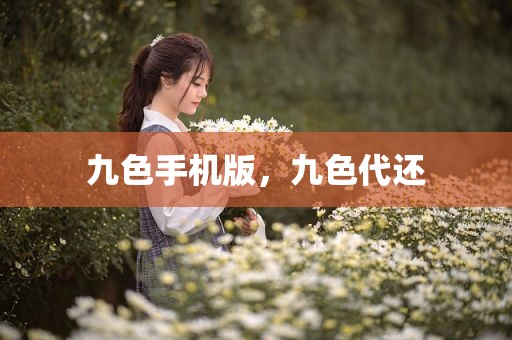 九色手机版，九色代还