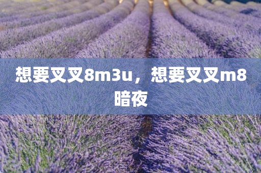 想要叉叉8m3u，想要叉叉m8暗夜