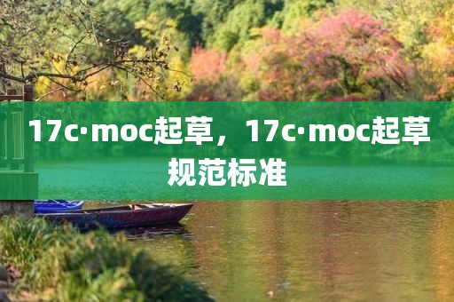 17c·moc起草，17c·moc起草规范标准