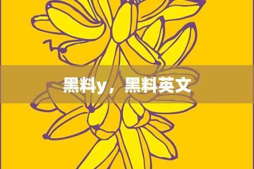 黑料y，黑料英文