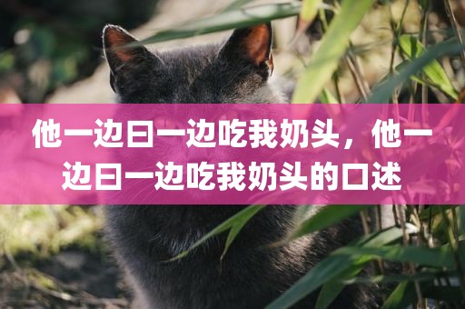 他一边曰一边吃我奶头，他一边曰一边吃我奶头的口述
