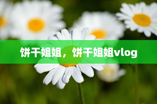 饼干姐姐，饼干姐姐vlog
