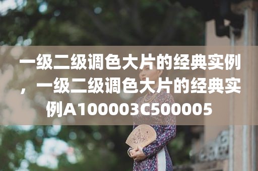 一级二级调色大片的经典实例，一级二级调色大片的经典实例A100003C500005