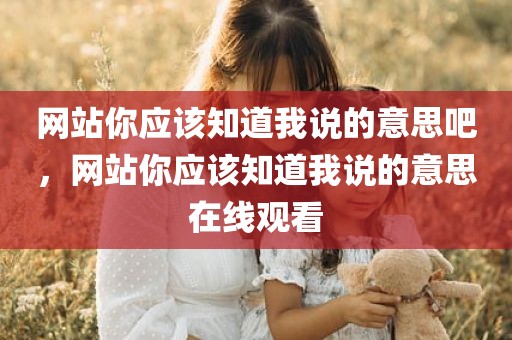 网站你应该知道我说的意思吧，网站你应该知道我说的意思在线观看