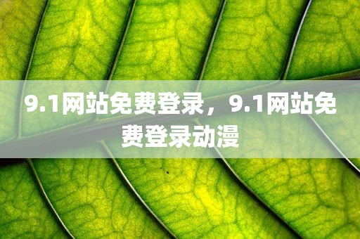 9.1网站免费登录，9.1网站免费登录动漫