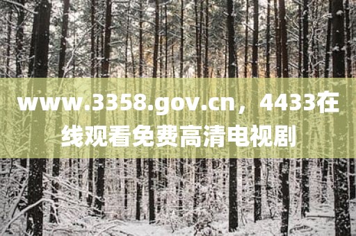 www.3358.gov.cn，4433在线观看免费高清电视剧