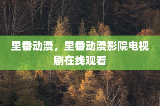 里番动漫，里番动漫影院电视剧在线观看