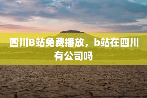 四川B站免费播放，b站在四川有公司吗