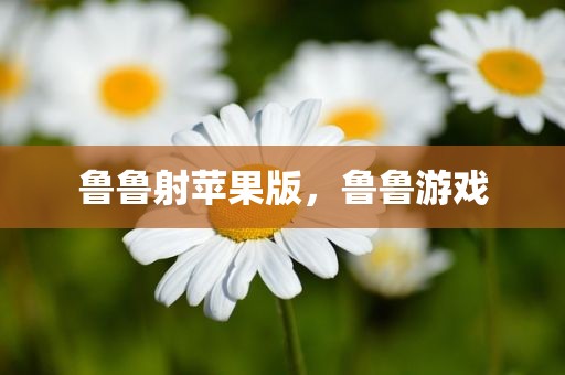 鲁鲁射苹果版，鲁鲁游戏