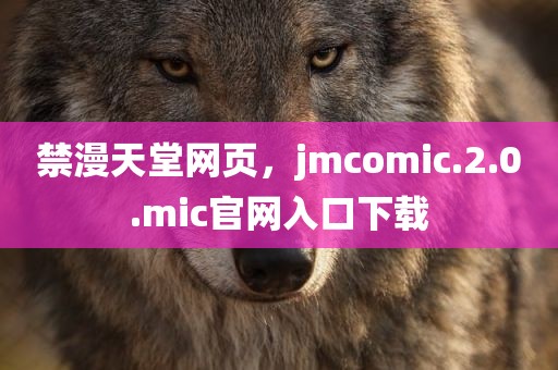 禁漫天堂网页，jmcomic.2.0.mic官网入口下载