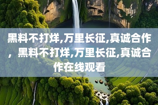 黑料不打烊,万里长征,真诚合作，黑料不打烊,万里长征,真诚合作在线观看