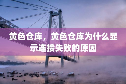 黄色仓库，黄色仓库为什么显示连接失败的原因