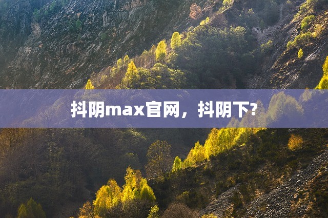 抖阴max官网，抖阴下?