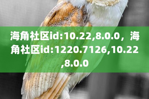 海角社区id:10.22,8.0.0，海角社区id:1220.7126,10.22,8.0.0