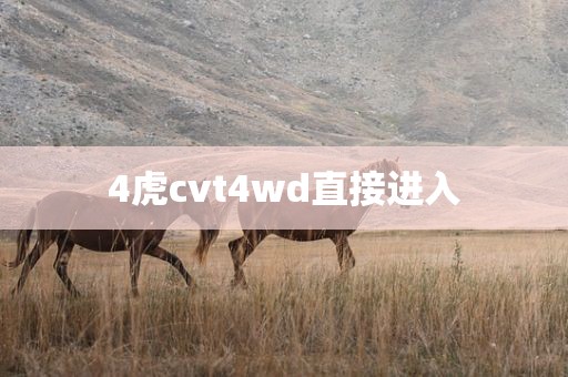 4虎cvt4wd直接进入