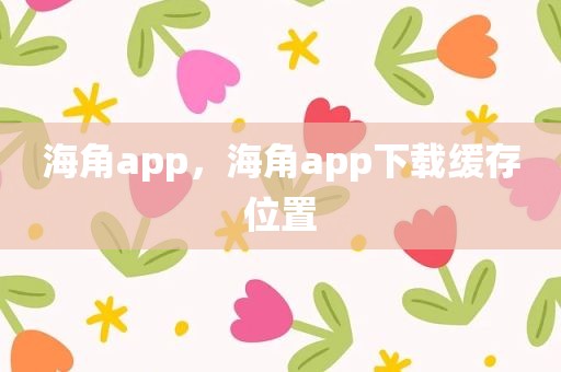 海角app，海角app下载缓存位置