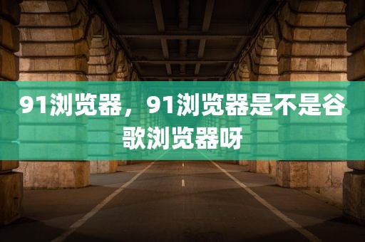91浏览器，91浏览器是不是谷歌浏览器呀