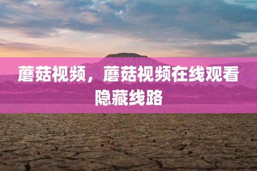 蘑菇视频，蘑菇视频在线观看隐藏线路