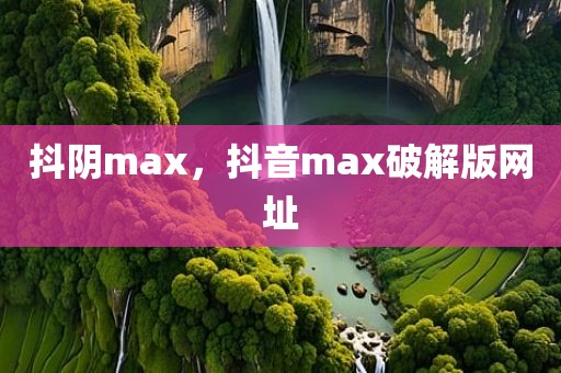 抖阴max，抖音max破解版网址