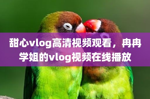 甜心vlog高清视频观看，冉冉学姐的vlog视频在线播放