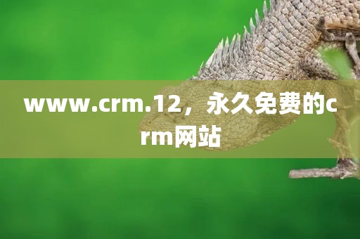 www.crm.12，永久免费的crm网站