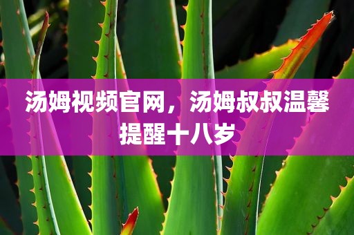 汤姆视频官网，汤姆叔叔温馨提醒十八岁