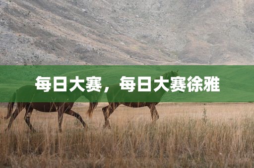 每日大赛，每日大赛徐雅