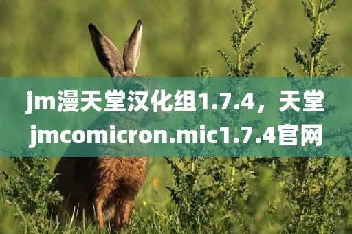 jm漫天堂汉化组1.7.4，天堂jmcomicron.mic1.7.4官网
