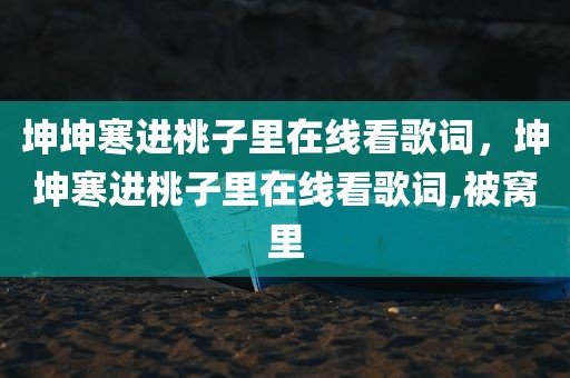 坤坤寒进桃子里在线看歌词，坤坤寒进桃子里在线看歌词,被窝里