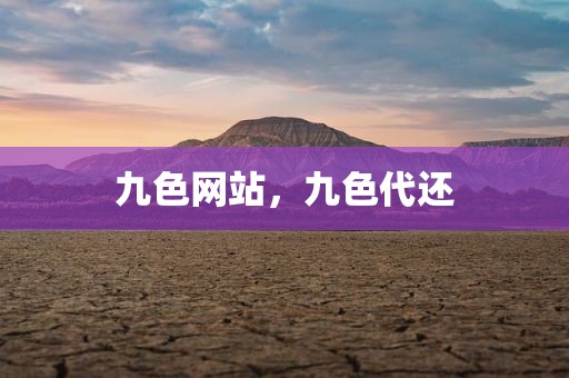 九色网站，九色代还