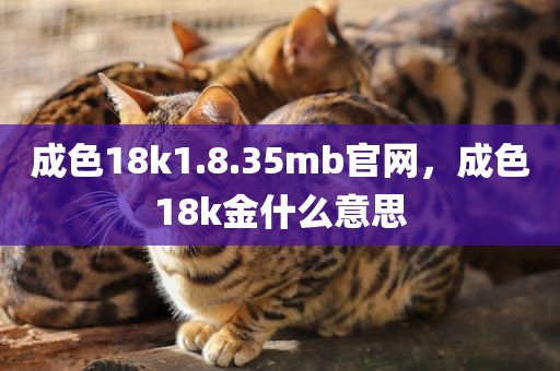 成色18k1.8.35mb官网，成色18k金什么意思