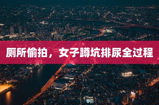 厕所偷拍，女子蹲坑排尿全过程