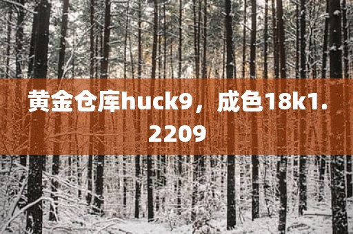 黄金仓库huck9，成色18k1.2209