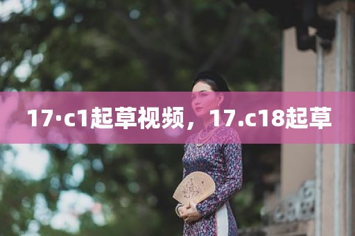 17·c1起草视频，17.c18起草
