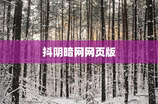 抖阴暗网网页版