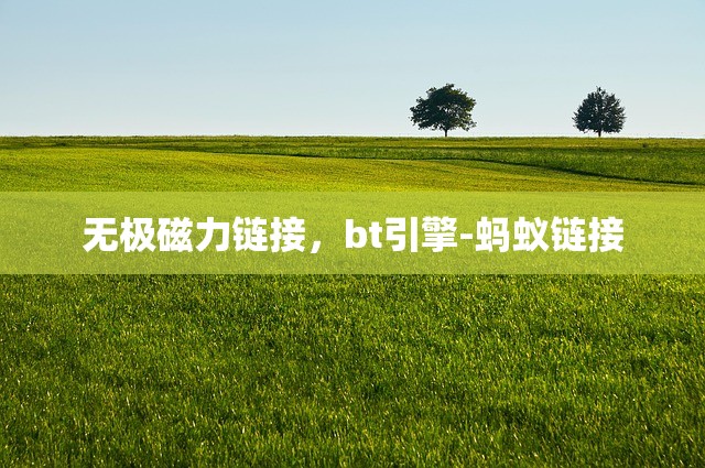 无极磁力链接，bt引擎-蚂蚁链接
