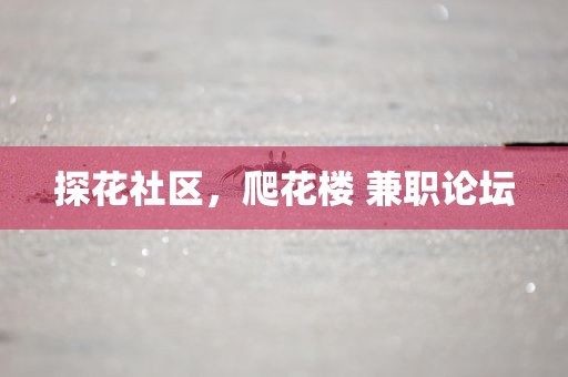 探花社区，爬花楼 兼职论坛
