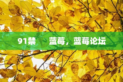 91禁      蓝莓，蓝莓论坛