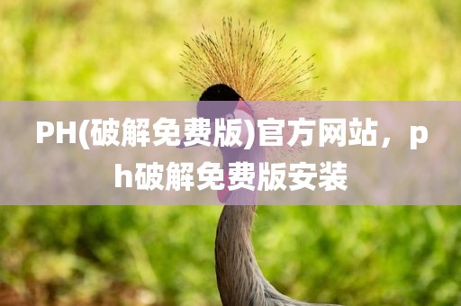 PH(破解免费版)官方网站，ph破解免费版安装