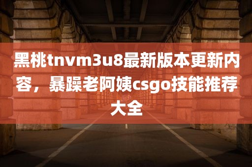 黑桃tnvm3u8最新版本更新内容，暴躁老阿姨csgo技能推荐大全