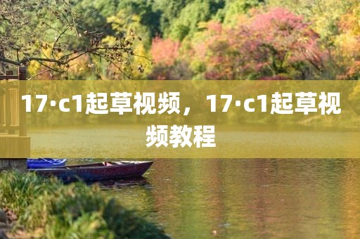 17·c1起草视频，17·c1起草视频教程