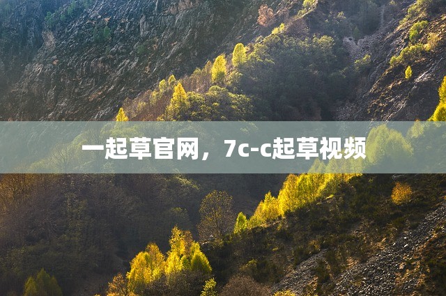 一起草官网，7c-c起草视频