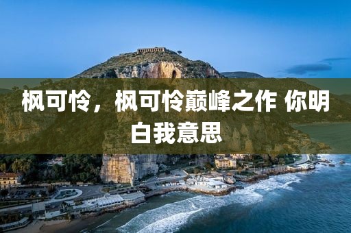 枫可怜，枫可怜巅峰之作 你明白我意思