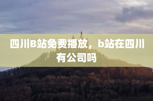 四川B站免费播放，b站在四川有公司吗