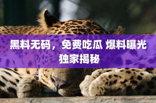黑料无码，免费吃瓜 爆料曝光 独家揭秘