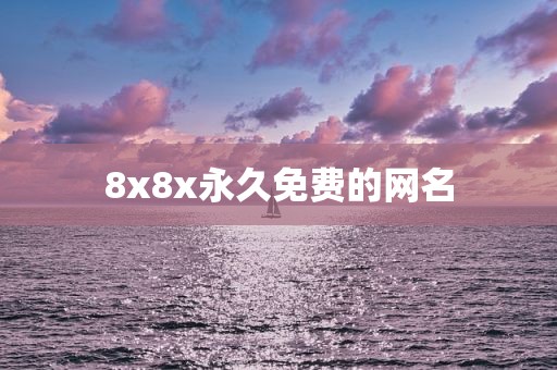8x8x永久免费的网名