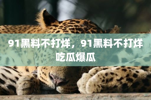 91黑料不打烊，91黑料不打烊吃瓜爆瓜