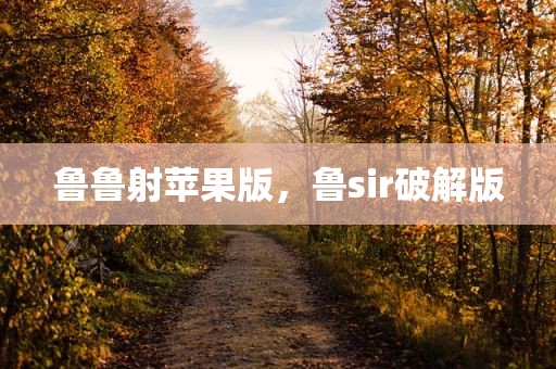 鲁鲁射苹果版，鲁sir破解版